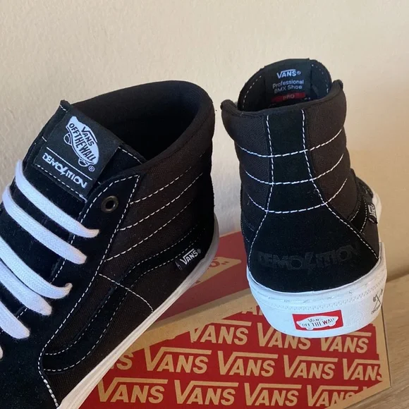 Vans shoes high top men’s 8 women 9.5 black NewwBox - Picture 4 of 4